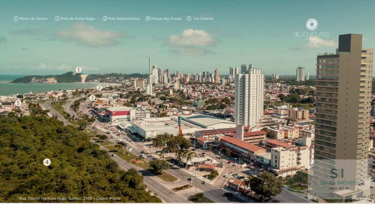 Apartamento à venda com 2 quartos, 60,83m² - capim macio,Natal