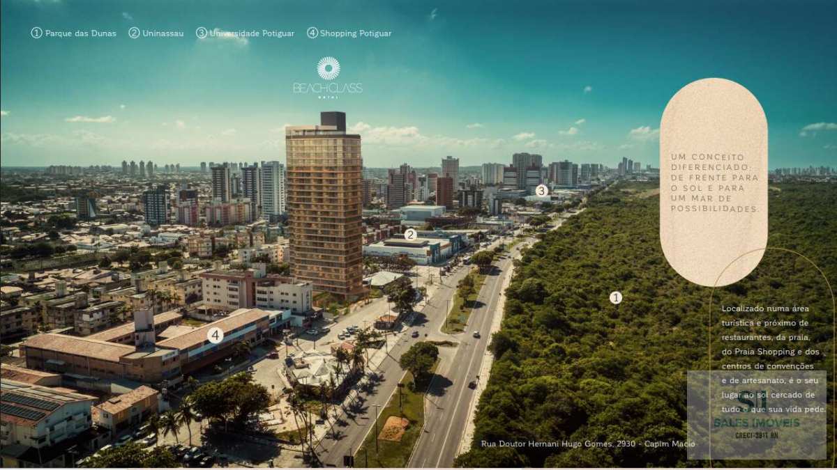  - apartamento a venda cond fechado a preço custo Beach Class capim Macio Natal